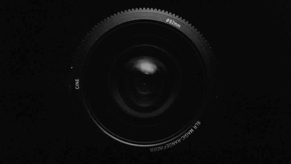 Close-up of a professional camera lens representing WJMC Creative's video and photography production services in Sandton.
